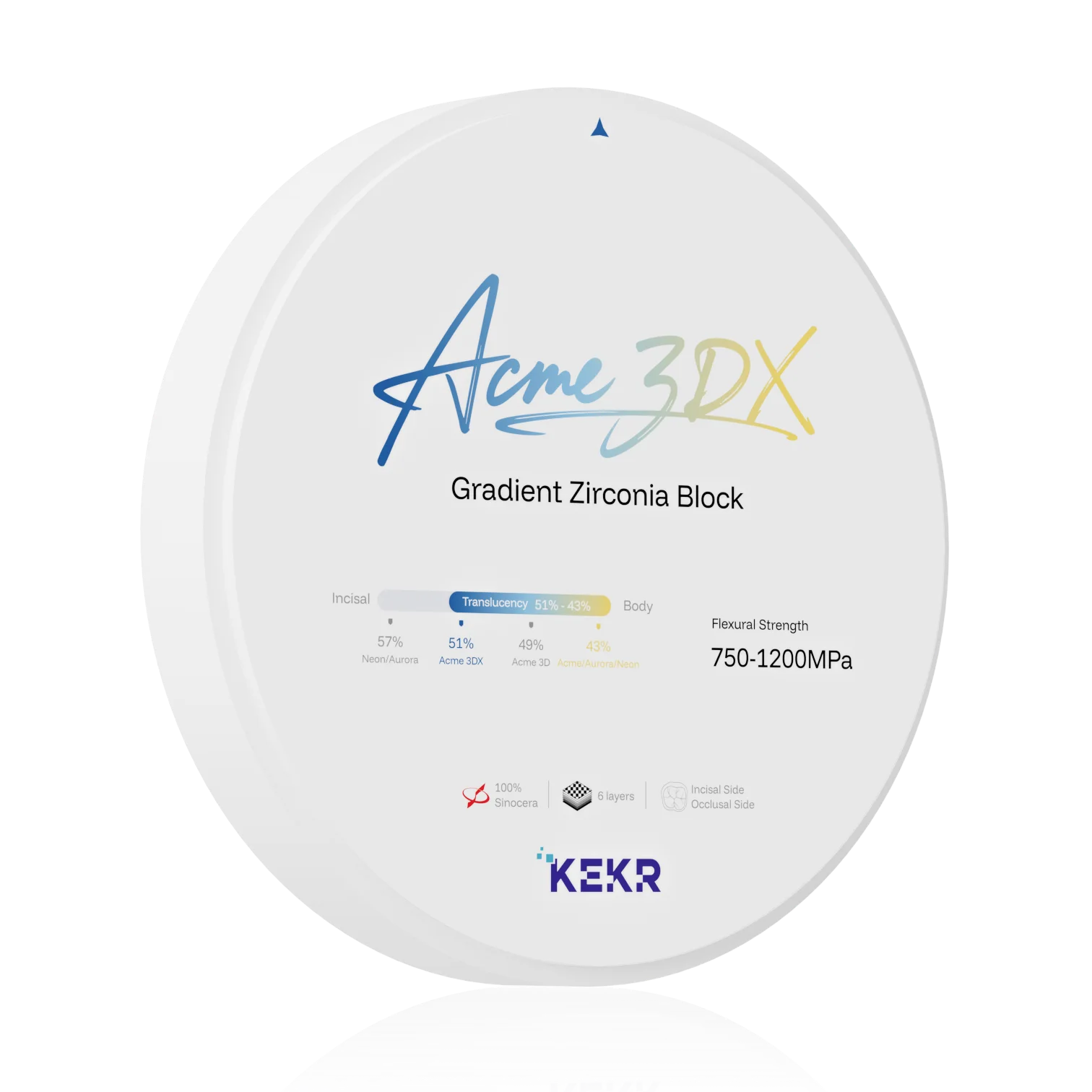 Acme Series Zirconia Blocks - KEKR | Complete Digital Dental Lab Solutions